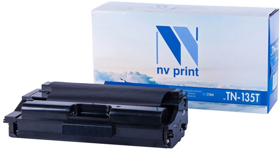 Картридж NVP совместимый NV- TN-135T Cyan для Brother HL-4040CN/4050CDN/4070CDW/DCP-9040CN/9042CDN/9045CDN/MFC-9440CN/9450CDN/9840CDW (4000k)