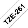 Картридж Brother TZE-261 (TZe261) оригинальный для Brother P-Touch, лента 36мм*8м, чёрный на белом