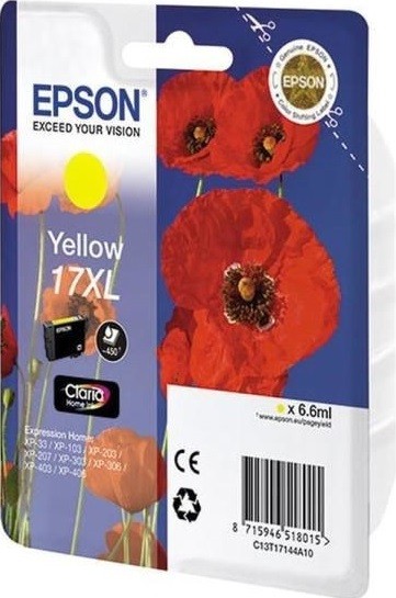 C13T17144A10 Картридж Epson для XP33/203/303, yellow (cons ink)