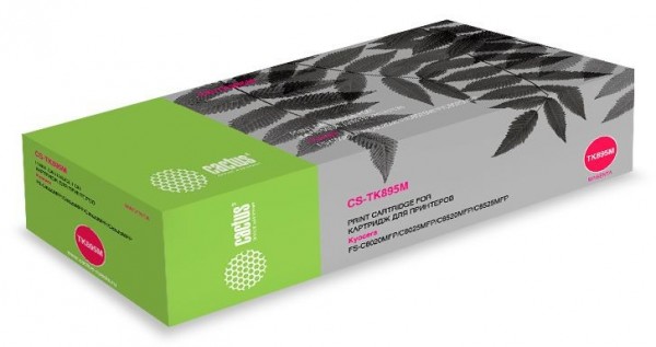 Картридж лазерный Cactus CS-TK895M пурпурный (6000стр.) для Kyocera Mita FS C8020/C8020MFP/C8025/C8025MFP/C8520/C8520MFP/C8525/C8525MFP