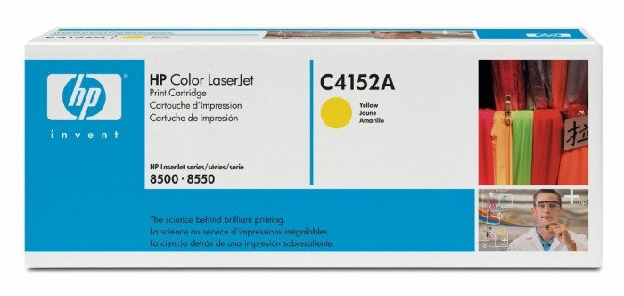 Картридж HP C4152A оригинальный для принтера HP Color LJ 8500/ 8550 yellow, 8500 страниц