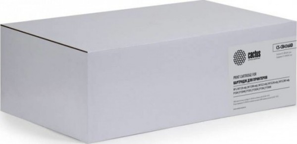 Cactus CB436AD Картридж черный x 2уп. для принтеров HP LJ P1505/ M1120/ M1522 4 000 стр.