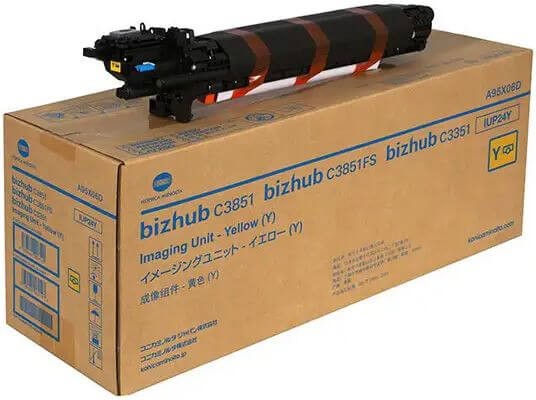 Фотобарабан Konica-Minolta UP-24Y/ IUP24Y/ A95X06D оригинальный для принтера Konica-Minolta bizhub C3351/ C3851/ C3851FS, жёлтый, 50000 стр.