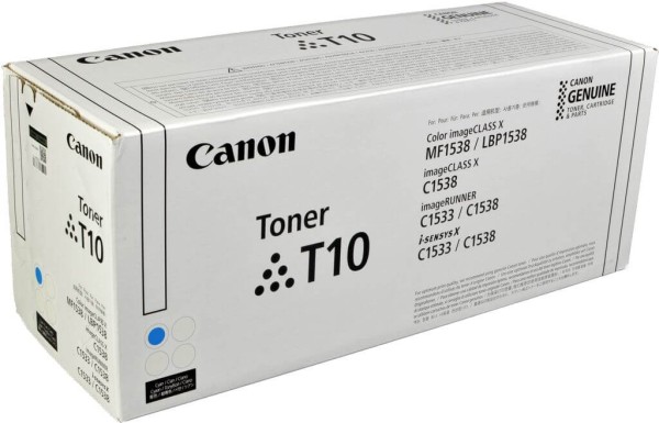 Картридж Canon T10C 4565C001 Cyan оригинальный для Canon imageRUNNER C1533/ C1538, голубой, 10000 стр.