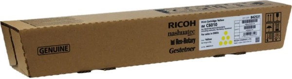 Картридж Ricoh IM C6010 (842531) оригинальный для Ricoh IM C4510/ C5510/ C6010, жёлтый, 28000 стр.