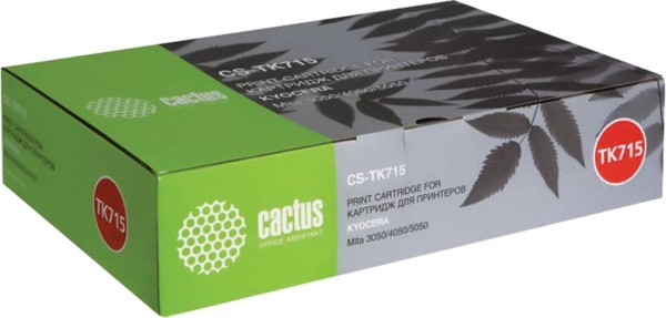 Картридж Cactus TK-715 (CS-TK715) для Kyocera KM-3050/ KM-4050/ KM-5050, 34000 стр.