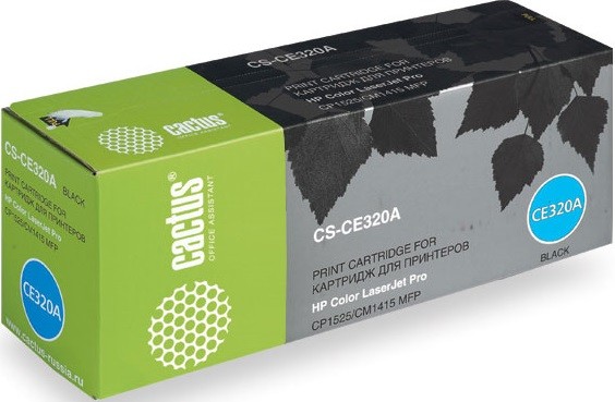Cactus CE320A Картридж (CS-CE320A) для принтеров HP LaserJet CP1525 черный 2 000 стр.