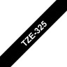 Картридж Brother TZE-325 (TZe325) оригинальный для Brother P-Touch, лента 9мм*8м, белый на чёрном