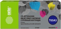 Картридж Cactus T05A3 (CS-EPT05A300) Magenta для Epson WorkForce Pro WF-C878/ WF-C879, пурпурный, 215мл