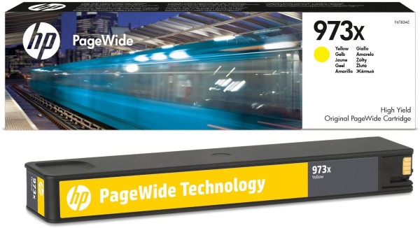 Картридж HP 973X (F6T83AE) Yellow оригинальный для HP PageWide Pro 477dw/ 452dw, жёлтый, 7000 страниц
