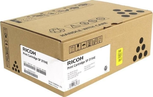 Картридж Ricoh SP 311HE (407246) оригинальный для Ricoh Aficio SP 311DN/ 311DNw/ 311SFN/ 311SFNw/ 325DNw/ 325SFNw/ 325SNw, чёрный, 3500 стр.
