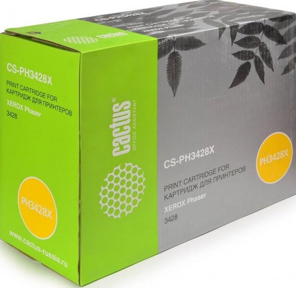 Картридж Cactus 106R01246 (CS-PH3428X) для принтеров Xerox Phaser 3428 черный 8000 страниц
