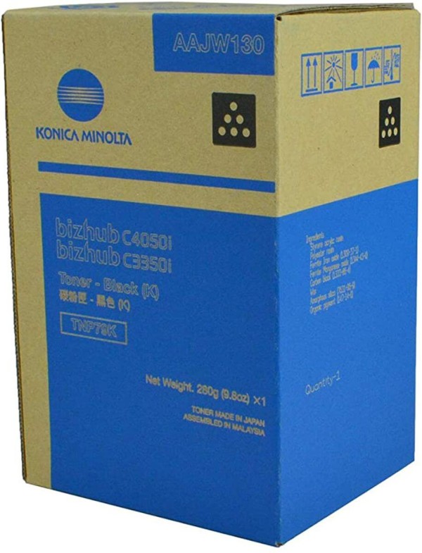 Картридж Konica-Minolta TNP-79K (AAJW150) оригинальный для принтера Konica-Minolta bizhub C3350i/ C4050i, черный, 13000 стр