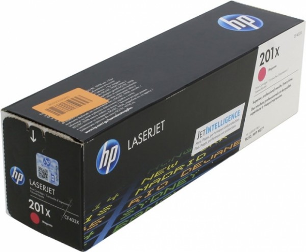 Картридж HP CF403X (201X) оригинальный Magenta для принтера HP Color LaserJet Pro M252/ M252dw/ M252n/ M274/ M274n/ M277/ M277dw/ M277n, 2300 страниц