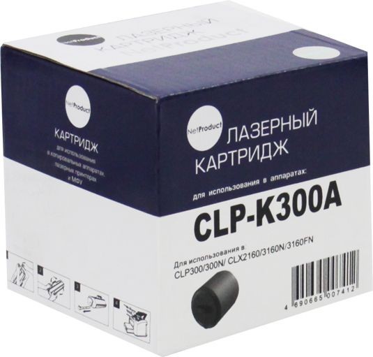 Тонер-картридж NetProduct (N-CLP-K300A) для Samsung CLP-300/ 300N/ CLX-2160/ 2160N, Bk, 2K