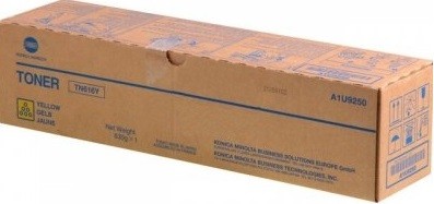 Картридж Konica-Minolta TN-616Y (A1U9253) оригинальный для принтера Konica-Minolta bizhub PRESS C6000/ C7000/ C7000P, yellow, 31000 стр.