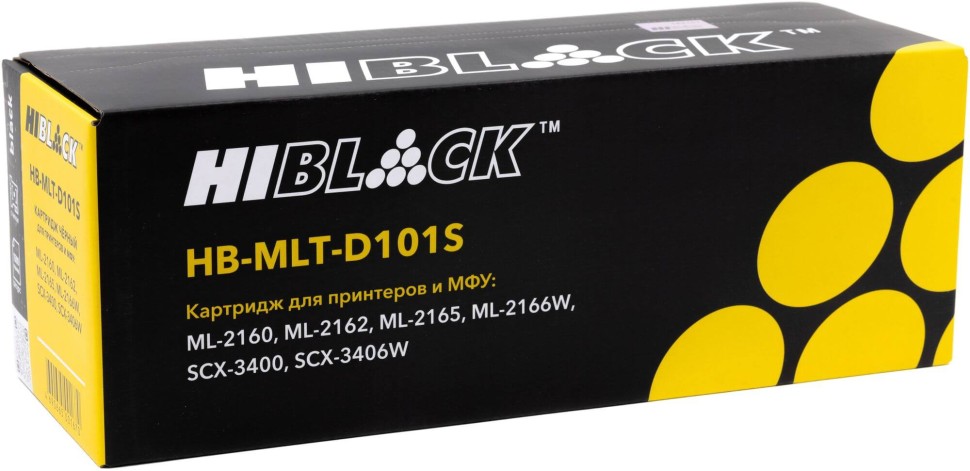 Картридж Hi-Black MLT-D101S (HB-MLT-D101S) для Samsung ML-2160/ 2162/ 2165/ 2166W/ SCX3400/ 3406W, 1500 стр.