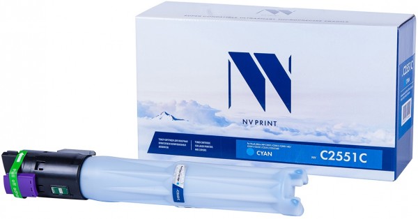Тонер-картридж NVP совместимый Ricoh Aficio MP C2551 Cyan для MP C2051/C2051AD/C2551/C2551AD (9500k)