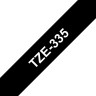 Картридж Brother TZE-335 (TZe335) оригинальный для Brother P-Touch, лента 12мм*8м, белый на чёрном