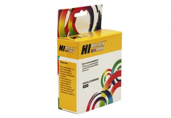Картридж Hi-Black (HB-C4906AE) для HP Officejet Pro 8000/ 8500, №940XL, Bk