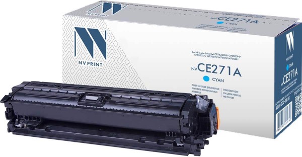 Картридж NV Print CE271A Cyan для принтеров HP LJ Color CP5520 (15000k)