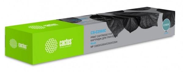 Картридж лазерный Cactus CS-C2503C 841928 для Ricoh Aficio MP C2003SP/ C2004ASP/ C2011SP голубой, 9500 стр.