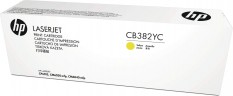 Картридж HP CB382A (824A) оригинальный для принтера HP Color LaserJet CM6030/ CM6040/ CP6015 ColorSphere yellow, 21000 страниц
