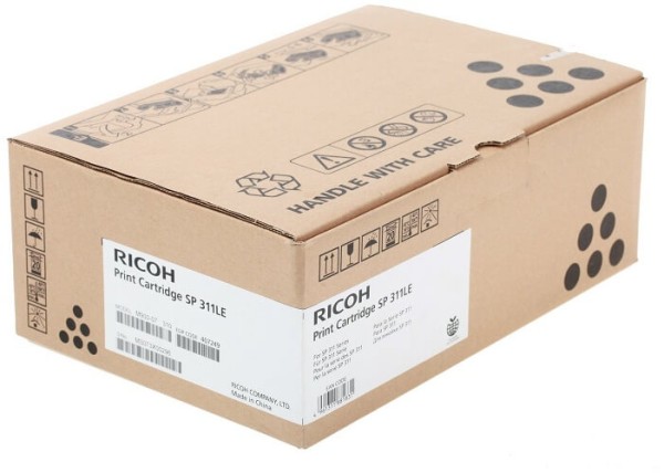 Картридж Ricoh SP 311LE (407249) оригинальный для Ricoh Aficio SP 311DN/ 311DNw/ 311SFN/ 311SFNw/ 325DNw/ 325SFNw/ 325SNw, чёрный, 2000 стр.