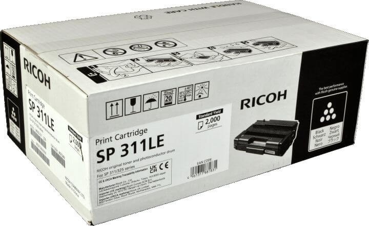 Картридж Ricoh SP 311LE (407249) оригинальный для Ricoh Aficio SP 311DN/ 311DNw/ 311SFN/ 311SFNw/ 325DNw/ 325SFNw/ 325SNw, чёрный, 2000 страниц