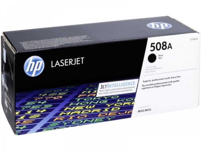 Картридж HP CF360A (508A) оригинальный Black для принтера HP Color LaserJet Enterprise M552dn/ M553dn/ M553n/ M553x, 6000 страниц