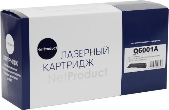 Картридж NetProduct (N-Q6001A) для HP CLJ 1600/ 2600/ 2605, Восстановленный, C, 2K
