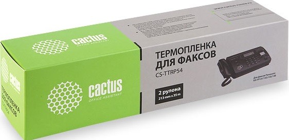 KXF-A54 Термопленка Cactus CS-TTRP54 (2 x 35м) для факсов Panasonic (KXF-A54) KX-FP141/143/145/148