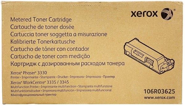 Картридж Xerox 106R03625 (Metered) оригинальный для Xerox Phaser 3330, WorkCentre 3335/ 3345, black, увеличенный, 11000 стр.