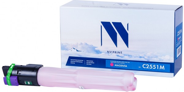 Тонер-картридж NVP совместимый Ricoh Aficio MP C2551 Magenta для MP C2051/C2051AD/C2551/C2551AD (9500k)
