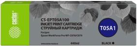 Картридж Cactus T05A1 (CS-EPT05A100) Black для Epson WorkForce Pro WF-C878/ WF-C879, чёрный, 440мл