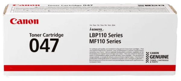 Картридж Canon 047 2164C002 оригинальный для принтера Canon i-SENSYS LBP112/ LBP113w/ LBP113/ MF112/ MF113w/ MF113, чёрный (GR), 1600 стр.