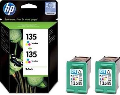Картридж HP DJ 5943/5743/6543/6843/9803 (C8766HE) цветной №135 Сдвоенная упаковка 2шт (CB332HE)