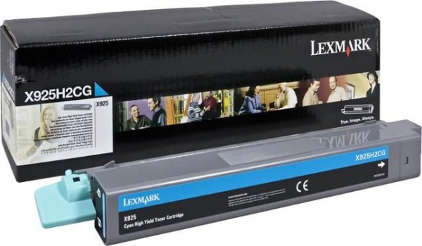 Картридж Lexmark X925H2CG (X925) оригинальный для принтеров Lexmark X925de, голубой, 7500 стр.