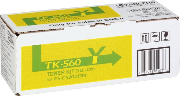 Картридж Kyocera TK-560Y (1T02HNAEU0) оригинальный для принтера Kyocera FS-C5300DN/ FS-5350DN yellow, 10000 страниц