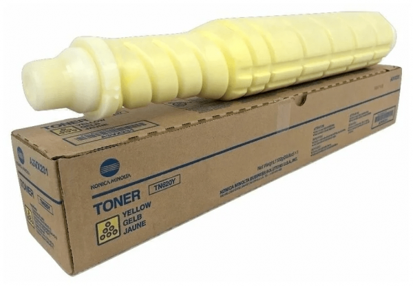 Картридж Konica-Minolta TN-619Y (A3VX255) оригинальный для принтера Konica-Minolta AccurioPress C3070/ C3080/ C3080P/ C4070/ C4080, желтый, 71000 стр.