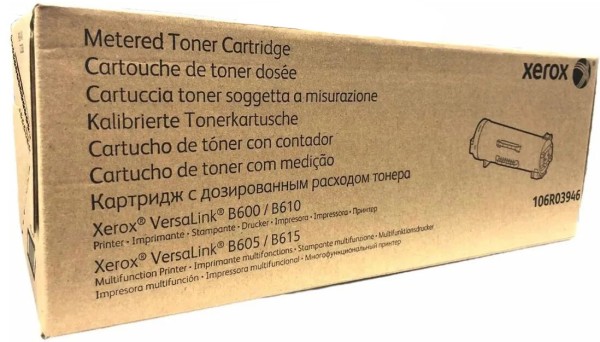 Картридж Xerox 106R03946 (Metered) оригинальный для Xerox VersaLink B600/ B605/ B610/ B615 увеличенный, black (46 700 стр.)