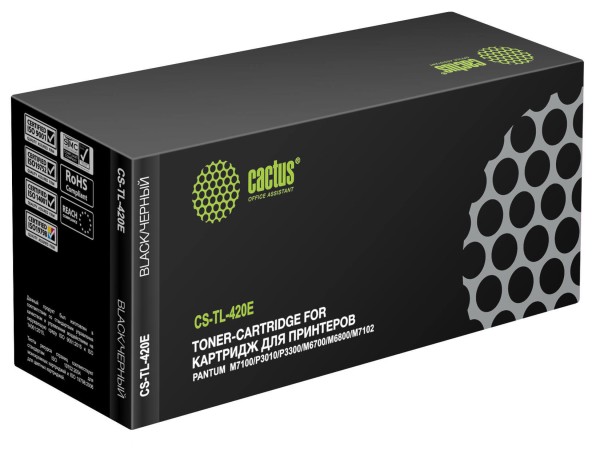 Картридж Cactus CS-TL-420E TL-420E для Pantum M7100/ P3010/ P3300/ M6700/ M6800, 1500 стр.