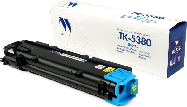 Картридж NV Print TK-5380C (NV-TK-5380C) Cyan для Kyocera ECOSYS PA4000/ PA4000cx/ MA4000/ MA4000cix, голубой, 10000 стр.