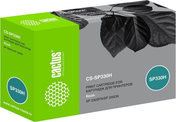 Картридж Cactus 408281 (CS-SP330H) для Ricoh Aficio SP 330DN/ 330SFN/ 330SN, чёрный, 7000 стр.