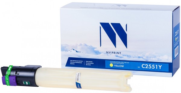 Тонер-картридж NVP совместимый Ricoh Aficio MP C2551 Yellow для MP C2051/C2051AD/C2551/C2551AD (9500k)