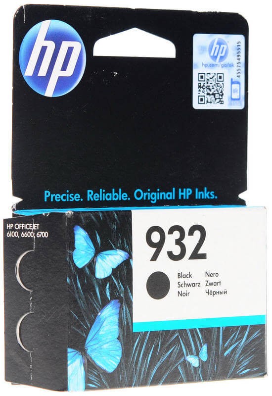 Картридж HP №932 (CN057AE) Black оригинальный для HP OfficeJet 6100/ 6600/ 6700/ 7110/ 7610, чёрный, 400 страниц