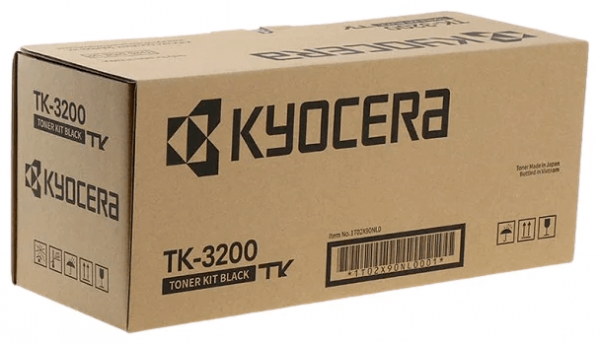 Картридж Kyocera TK-3200 (1T02X90NL0) оригинальный для принтеров Kyocera ECOSYS P3260dn, чёрный, 40 000 страниц