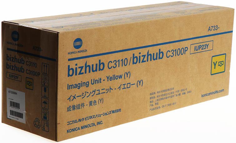 Фотобарабан Konica-Minolta UP-23Y/ IUP23Y/ A73308H оригинальный для принтера Konica-Minolta bizhub C3110/ C3100P, жёлтый, 25000 стр.