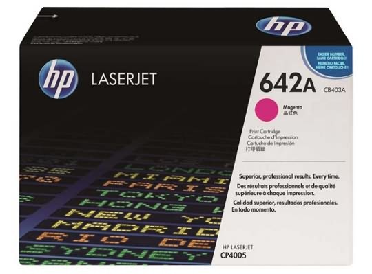Картридж HP CB403A (642A) оригинальный для принтера HP Color LaserJet CP4005/ CP4005D/ CP4005DN magenta, 7500 страниц