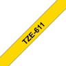 Картридж Brother TZE-611 (TZe611) оригинальный для Brother P-Touch, лента 6мм*8м, чёрный на жёлтом